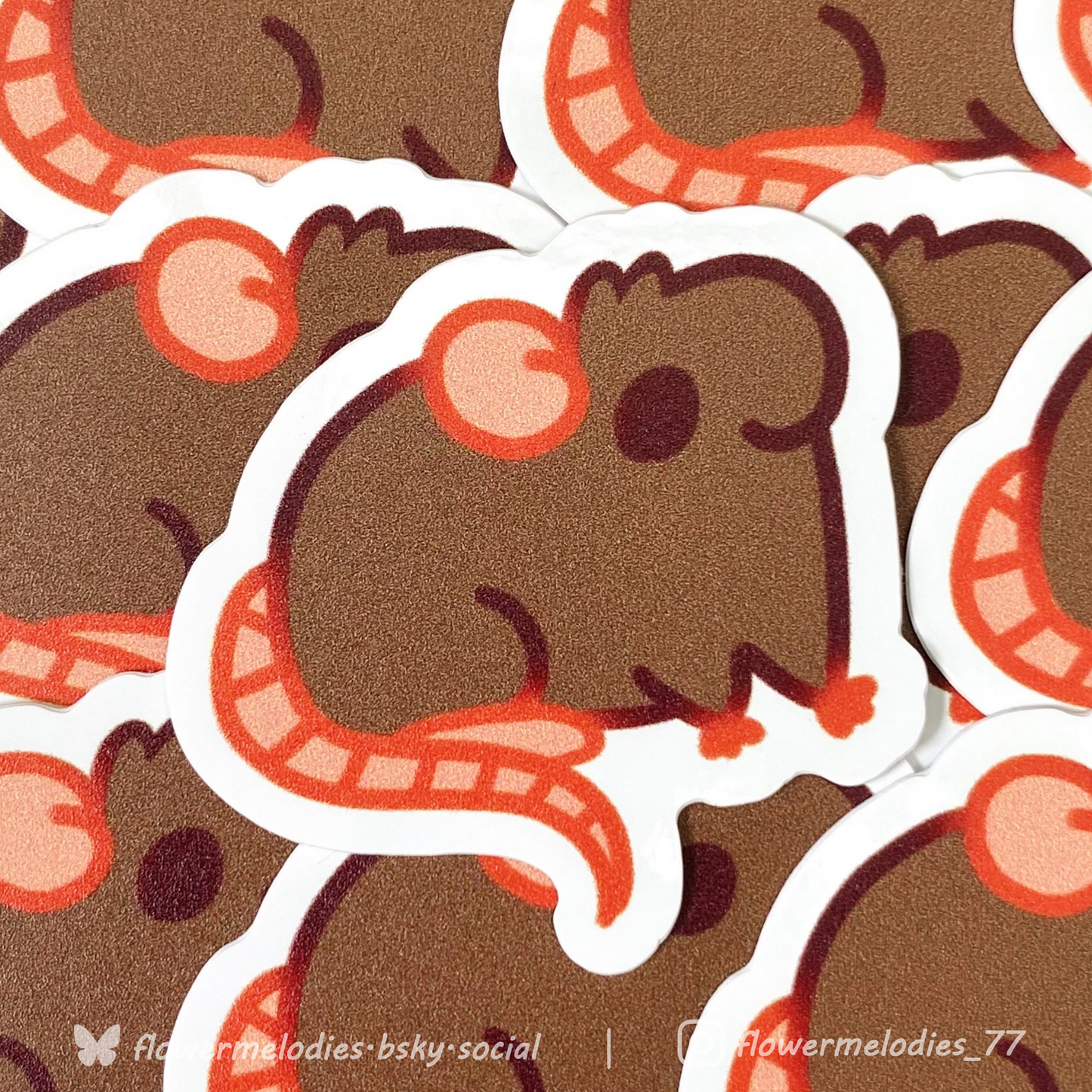 Rat sticker - Brown
