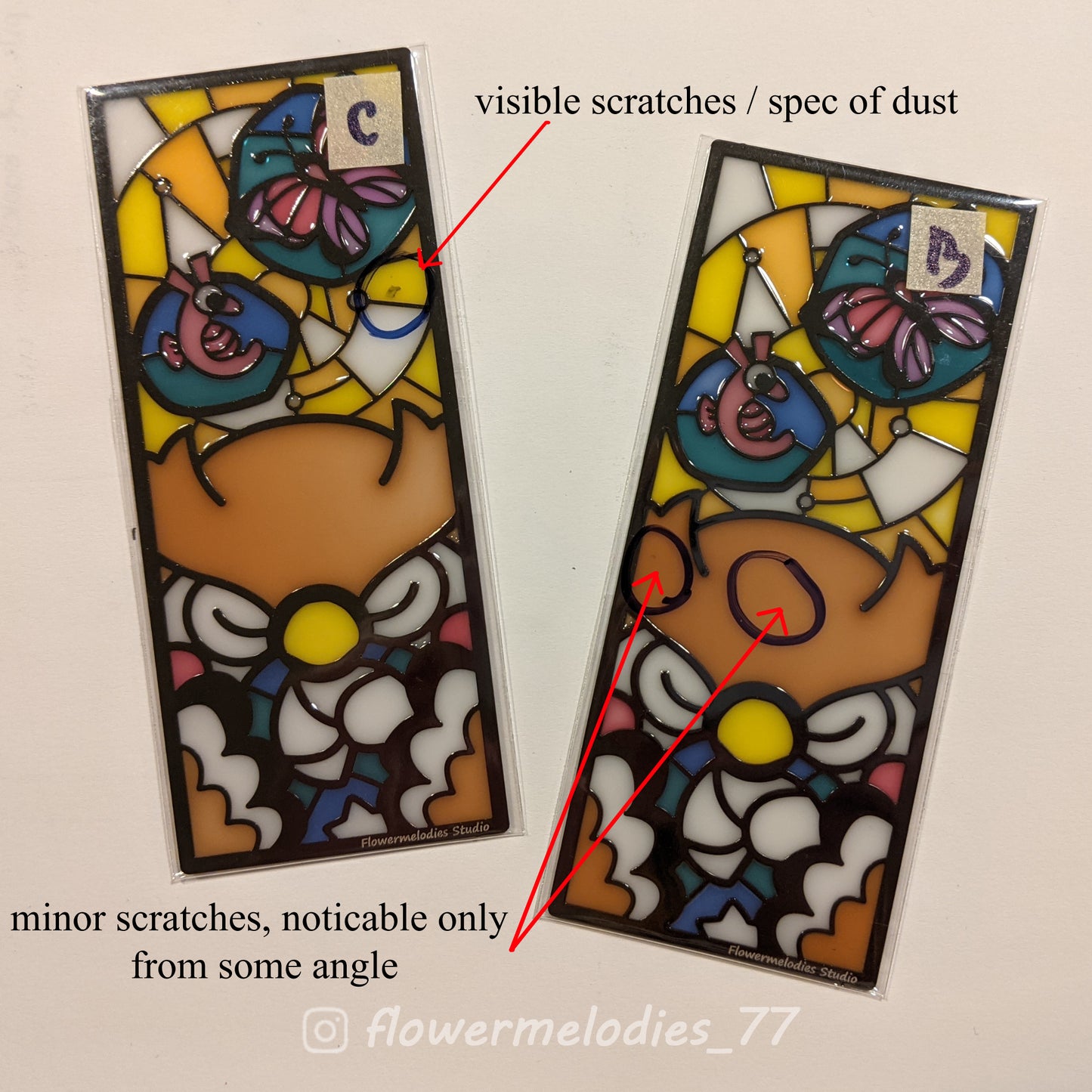 Wishing Blathers Stained Glass Bookmark
