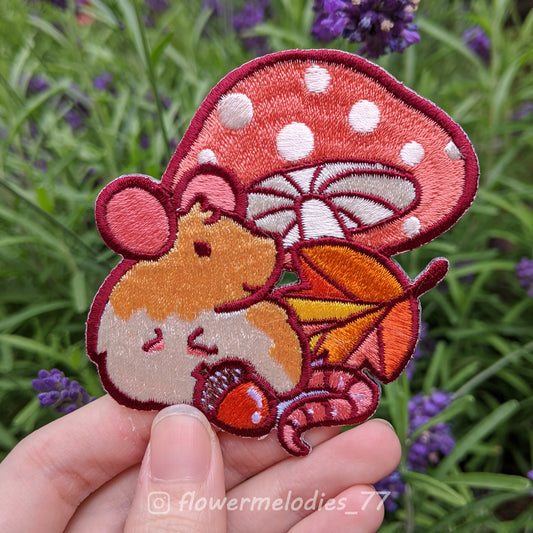 Autumn Rat Patch - Two tone cream