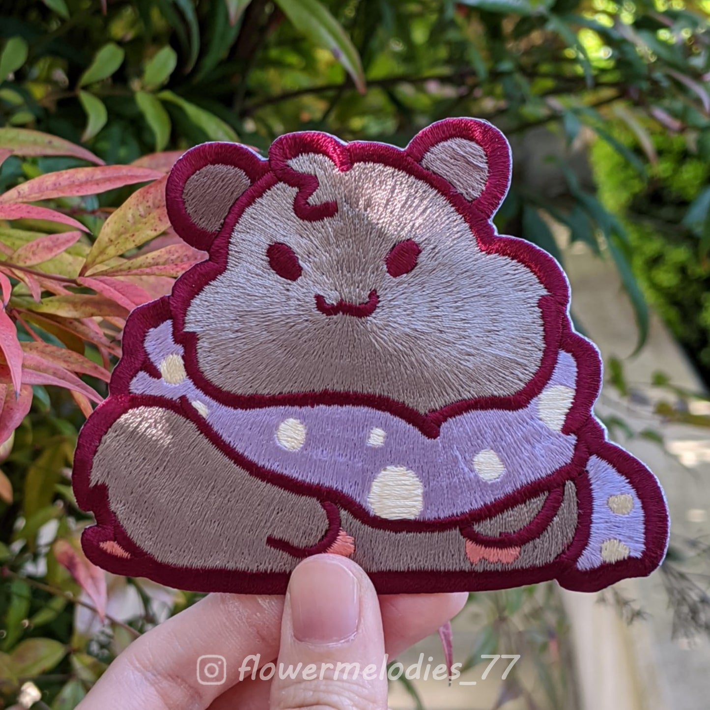 Winter Hamster Patch - Grey