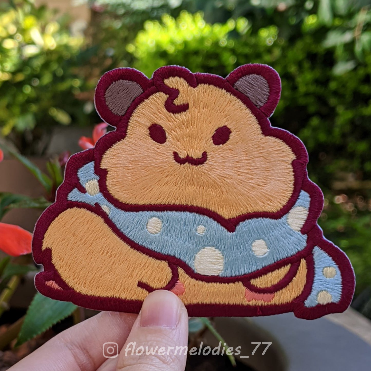 Winter Hamster Patch - Cream