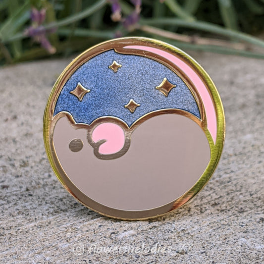 Starry Sky Rat Pin - Grey