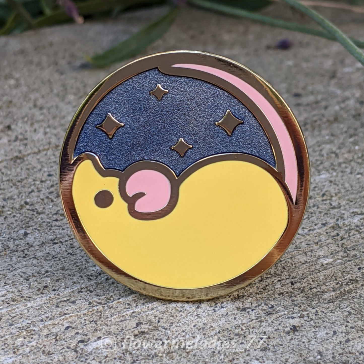 Starry Sky Rat Pin - Cream