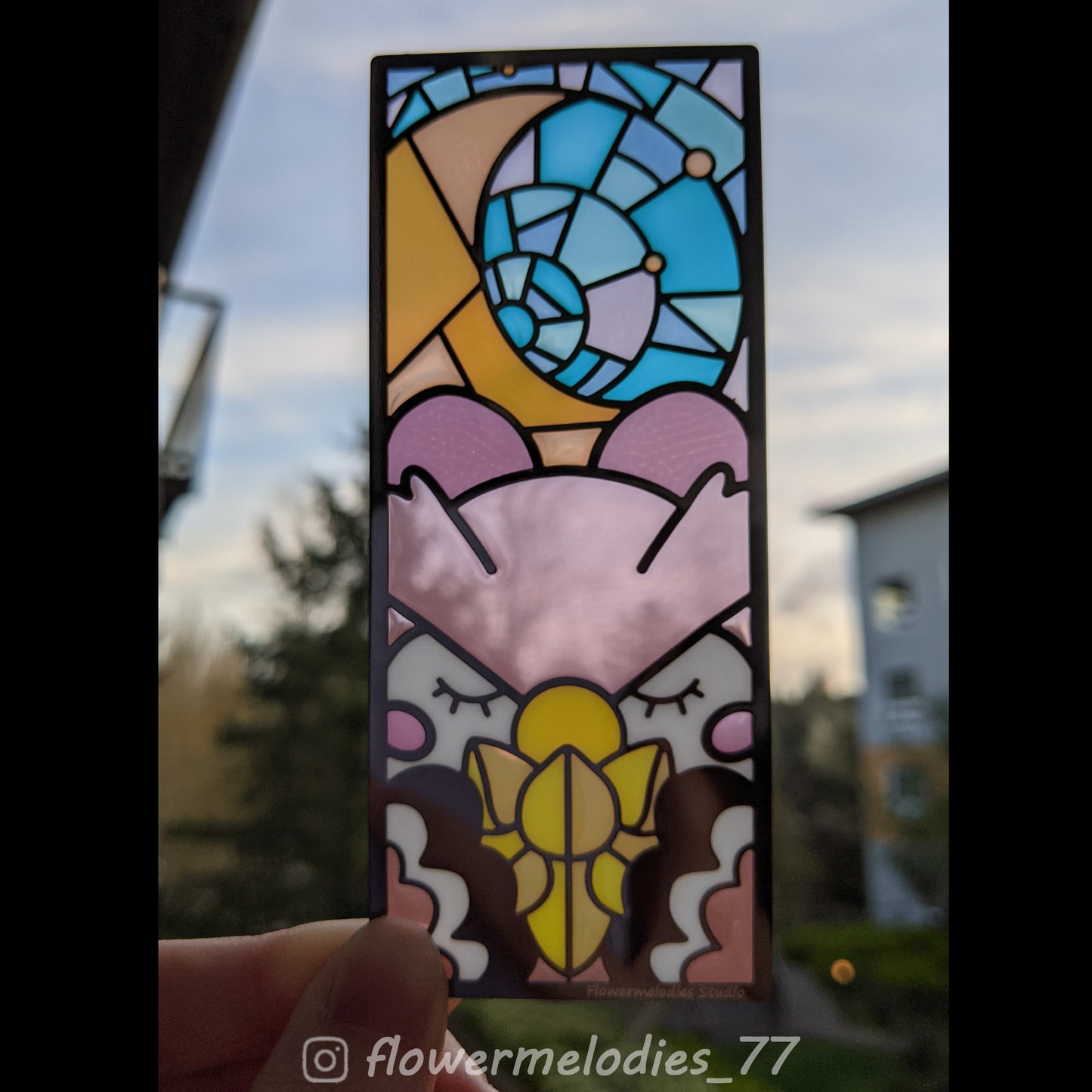 Wishing Celeste Stained Glass Bookmark