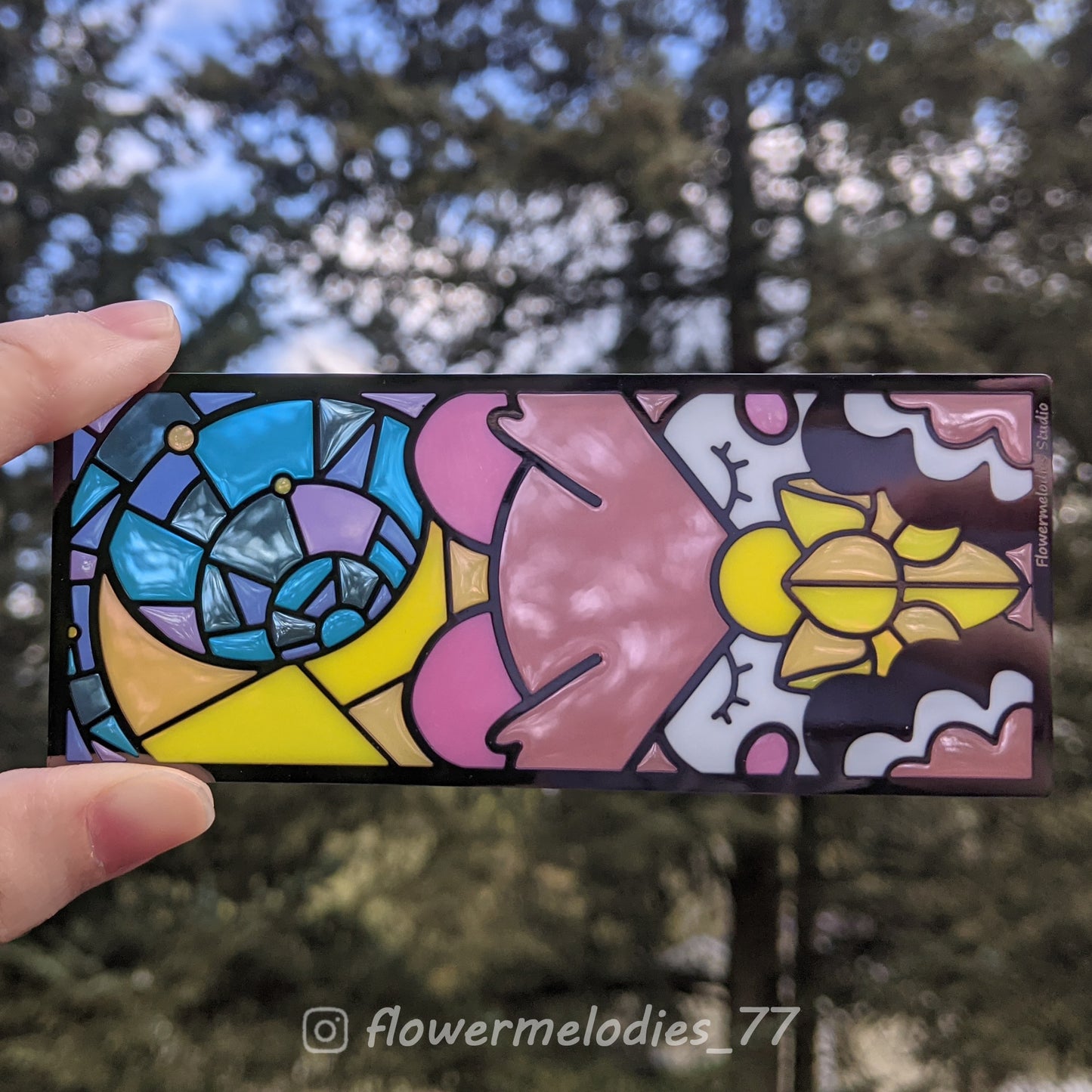 Wishing Celeste Stained Glass Bookmark